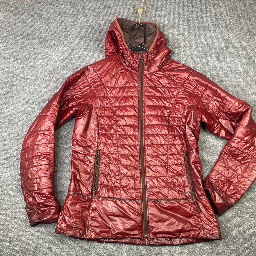 Mountain Hardwear Ghost Shadow Hoody Jacket Burgundy Red OL8594 Womens